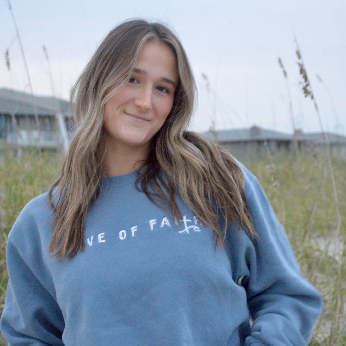 Crewneck - Blue (Wave of Faith)