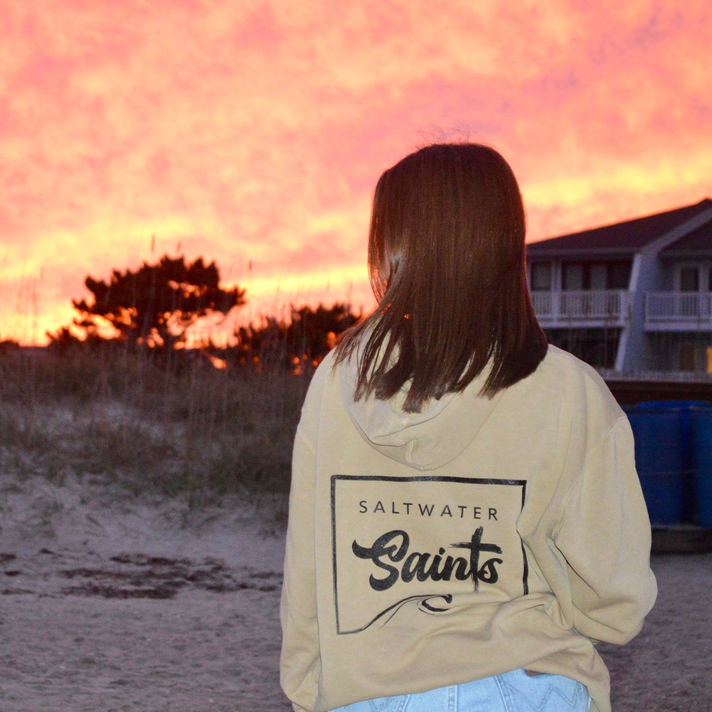 Hoodie - Sand (Logo)