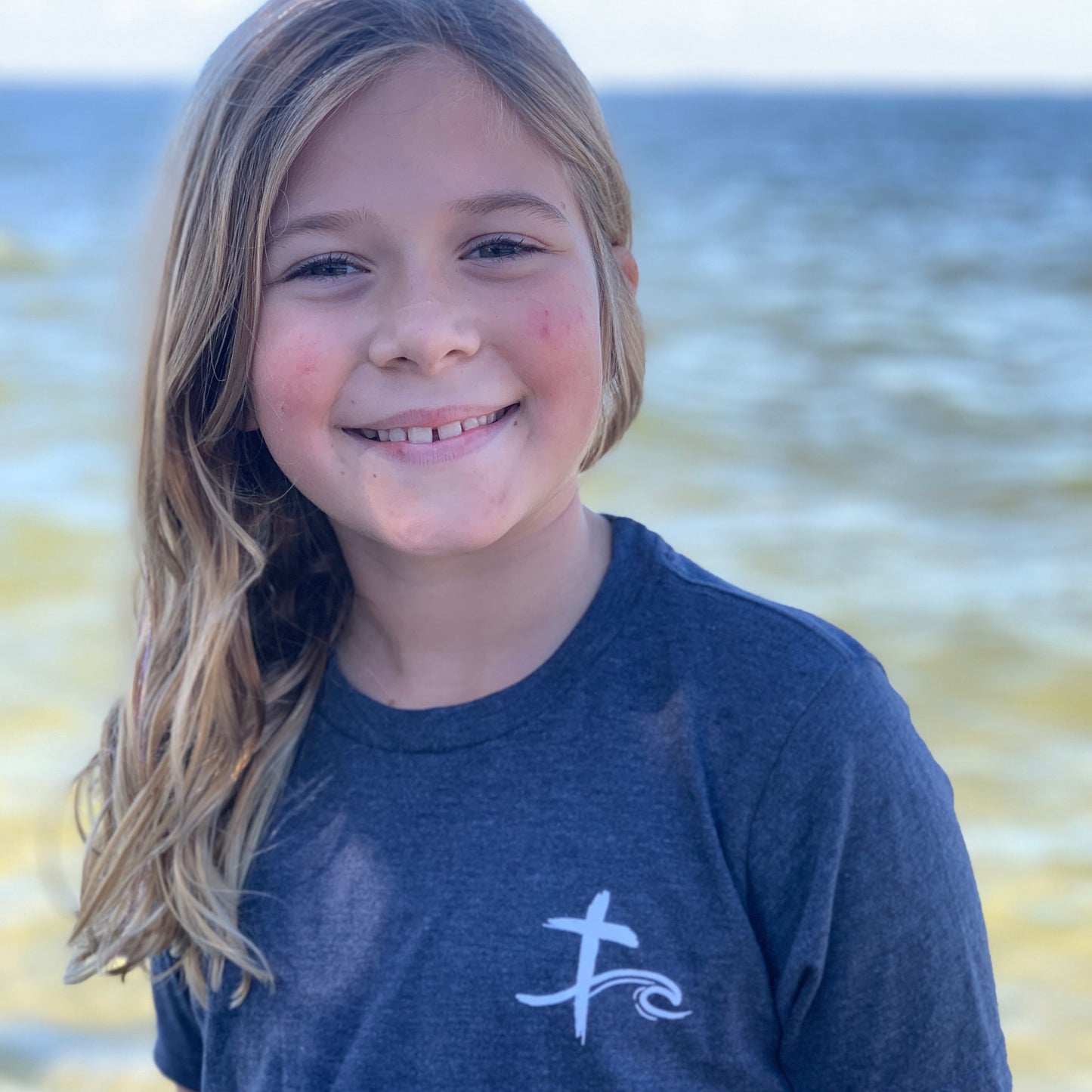 Anchored in Faith - Vintage Navy (Youth)