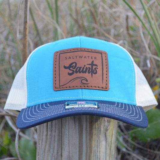 Hat - Square Logo (Blue Teal, Birch, Navy)