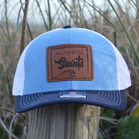 Hat - Square Logo (Columbia Blue, White, Navy)