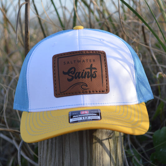 Hat - Square Logo (White, Columbia Blue, Navy)