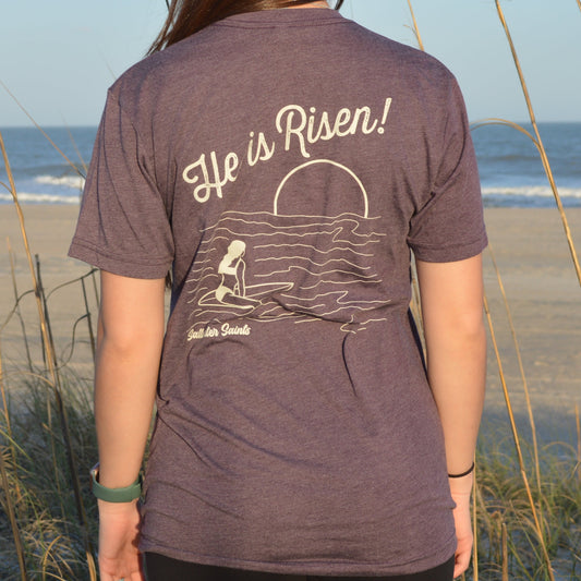 He Is Risen - Vintage Purple