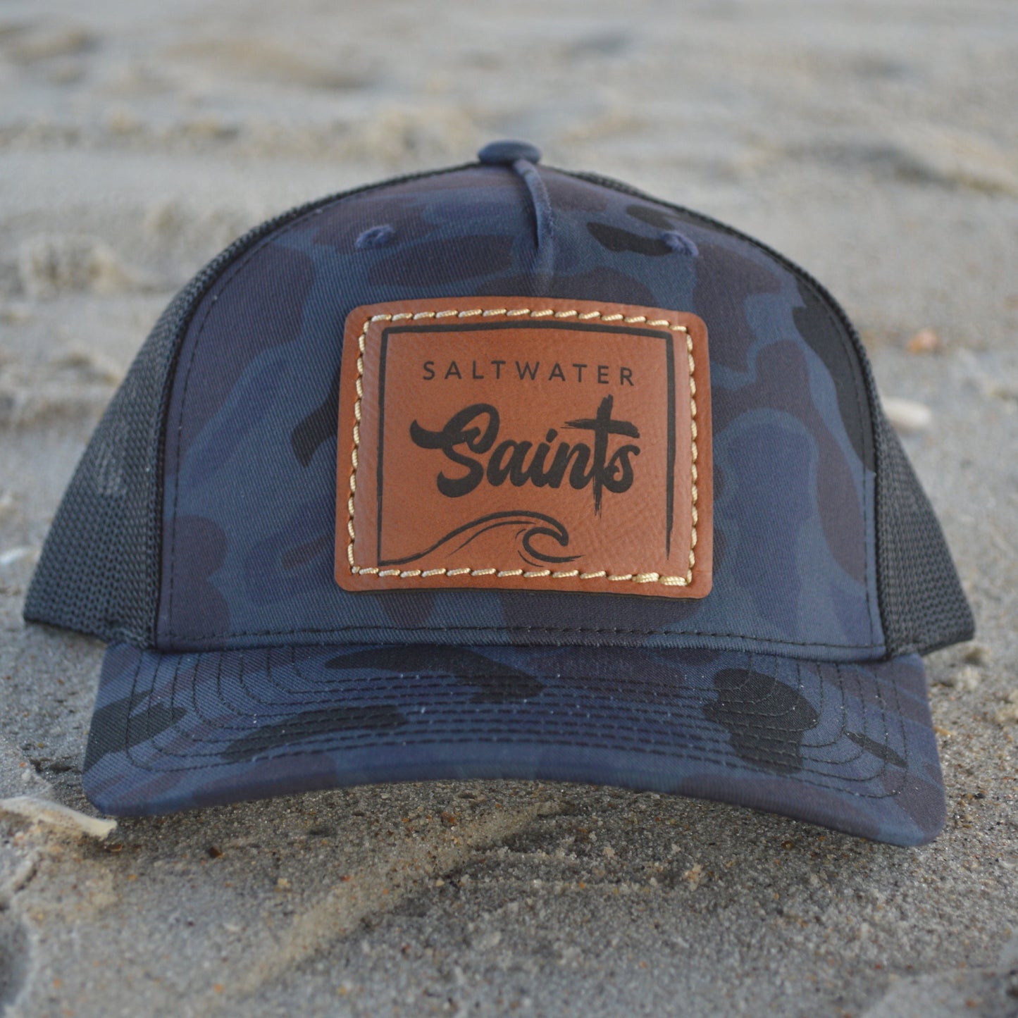 Hat - Square Logo (Navy Camo)