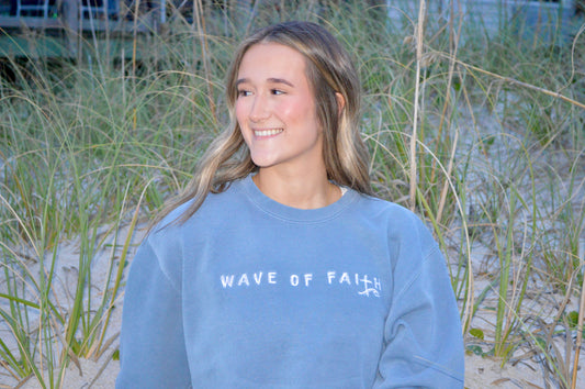 Crewneck - Blue (Wave of Faith)